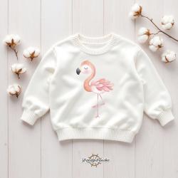 Buegelbild Flamingo